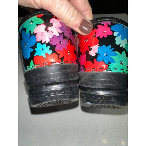 Dansko Women’s Twin Pro Flower Professional Clogs Patent Leather EU 39 US 8 - Picture 11 of 12
